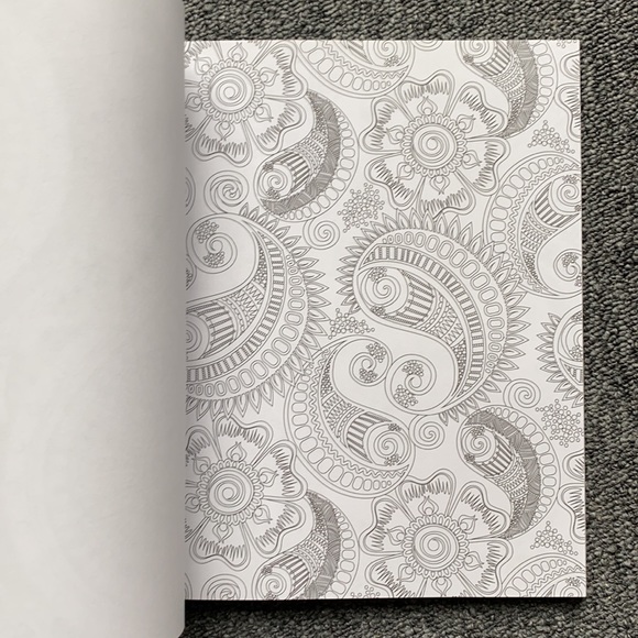 Stress Less Adult Coloring Book - Paisley Patterns - Brand New - Picture 4 of 9